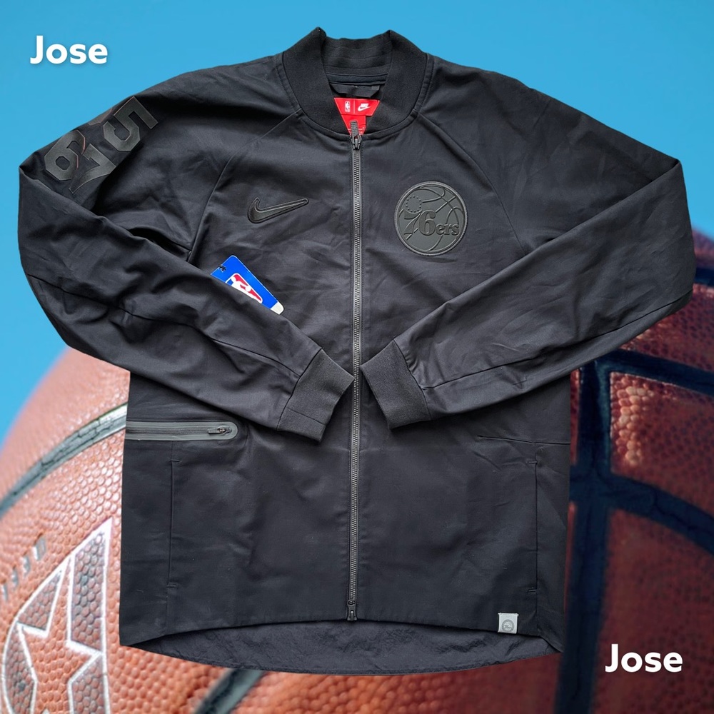 NIKE PHILADELPHIA 76ERS MODERN VARSITY JACKET SIXE